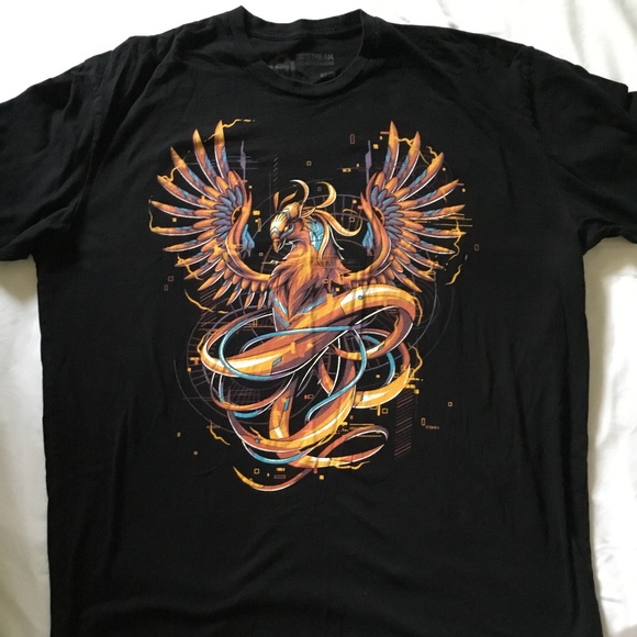 Colorful Phoenix T-shirt 3XL Designed For ~  Into The AM - Picture 2 of 6